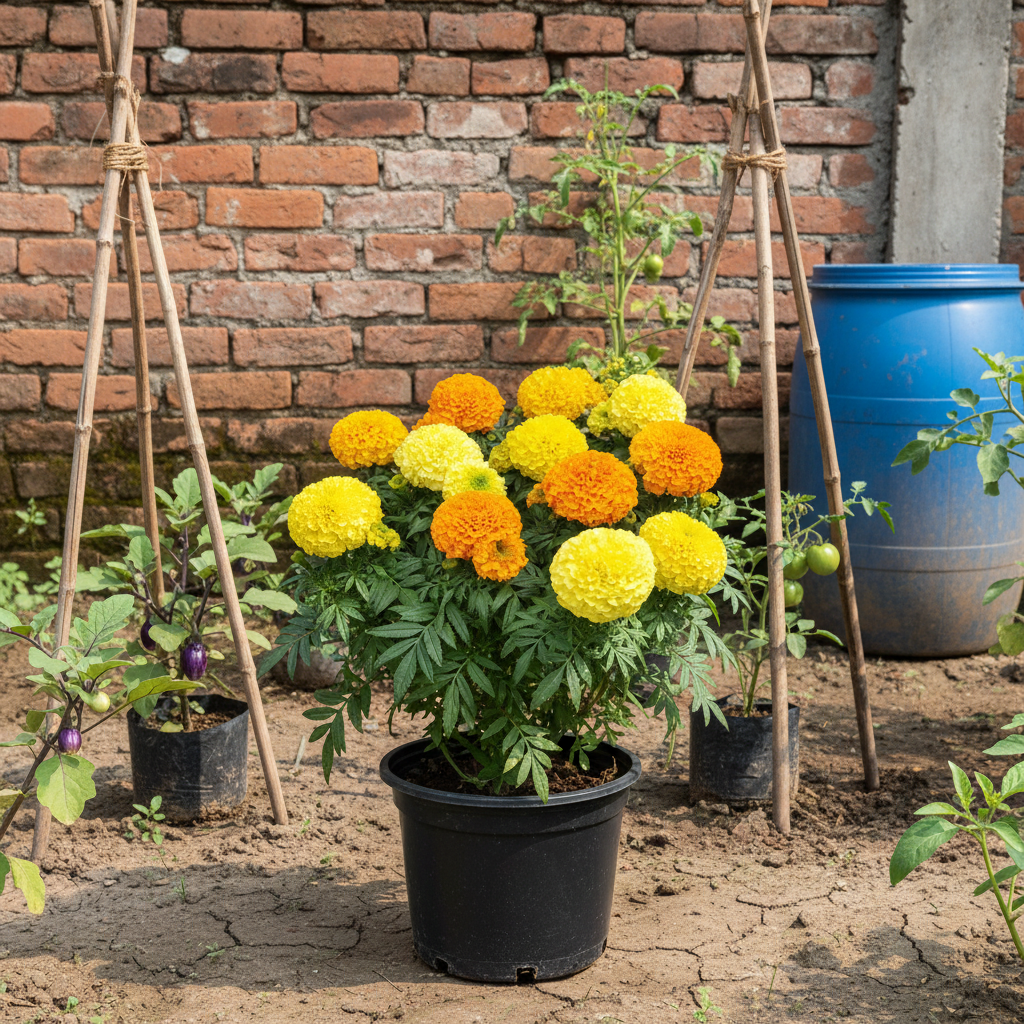 Buy African Marigold Flower Mixed Seeds | Spring and Autumn | Easy To Grow | SeedsKart