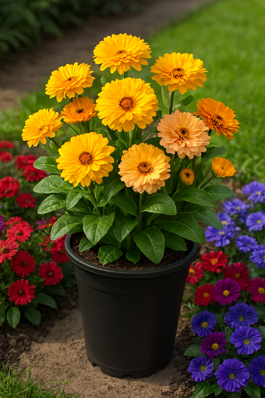 Calendula, Fiesta Gitana Superior Flower Mix Seeds | SeedsKart