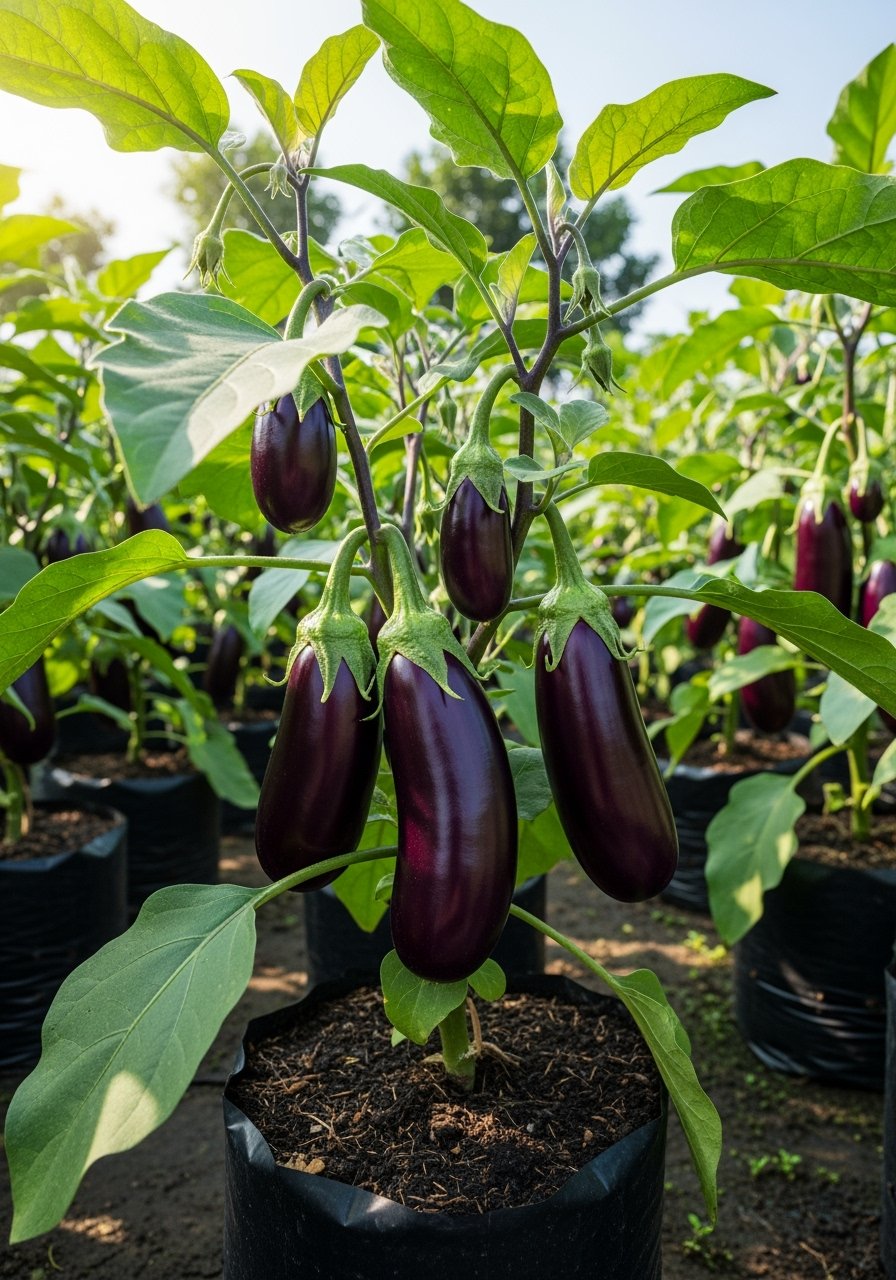Buy Brinjal F1 Purple Long Seeds Online – High Yield Hybrid Variety