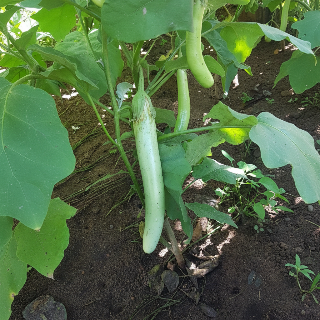 Buy Brinjal F1 Green Long Seeds Online – Premium Hybrid Variety for Home Gardening