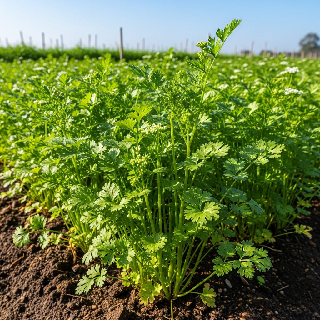 Coriander Kalmi Seeds – Fast Growing, Aromatic Leaves for Kitchen Garden | SeedsKart