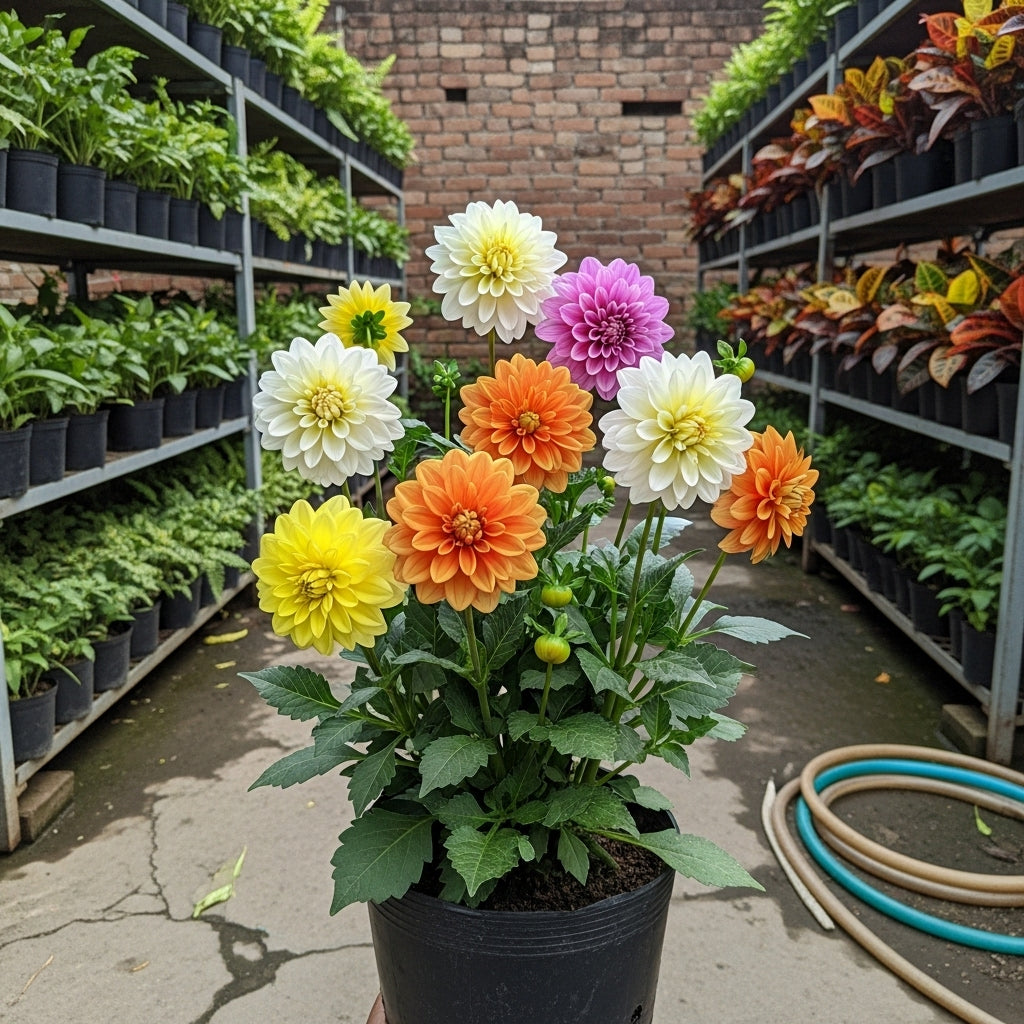 Buy Dahlia Flower Beauty Mix Seeds | Dahlia Variabilis | Spring Season | Easy To Grow | SeedsKart