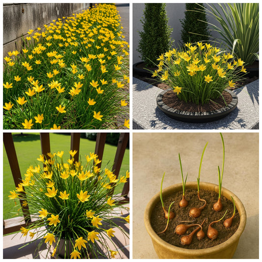 Zephyranthus Rain Lilies | Rain Lily Bulbs | Fairy Lilies Flower Bulbs - Pack of 20