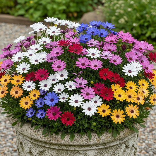 Buy Osteospermum Flower Dwarf Mixed Seeds | Osteospermum Ecklonis | Winter Season | Easy To Grow | SeedsKart