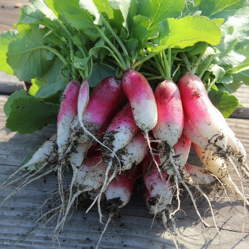 Buy Radish F1 Half Red Seeds Online – Fast Growing, Unique Red & White Radish | SeedsKart