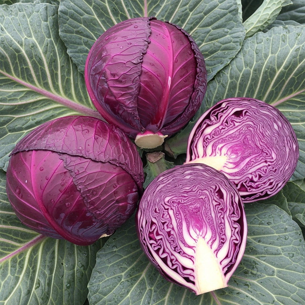 Buy Red Cabbage F1 Hybrid Seeds Online – High Yield, Premium Quality for Kitchen Garden | SeedsKart