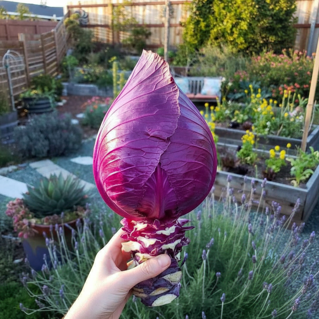 Buy Red Cabbage F1 Hybrid Seeds Online – High Yield, Premium Quality for Kitchen Garden | SeedsKart