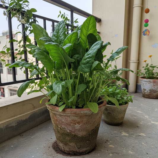 Buy Spinach (Palak) Seeds Online – Premium Quality for Kitchen & Balcony Garden | SeedsKart