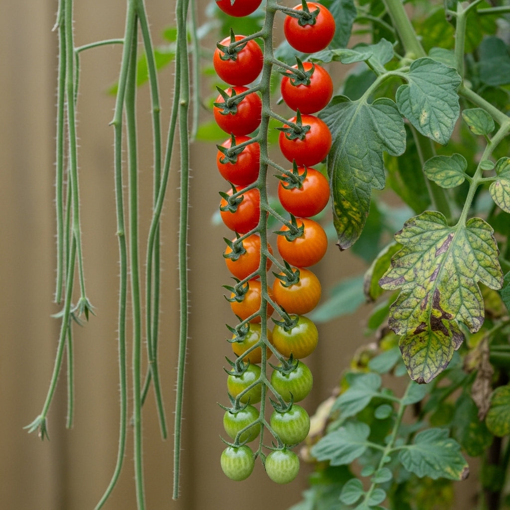 Hybrid Cherry Tomato Seeds – Sweet Red Mini Tomatoes, High Germination, Balcony & Pot Planting | SeedsKart